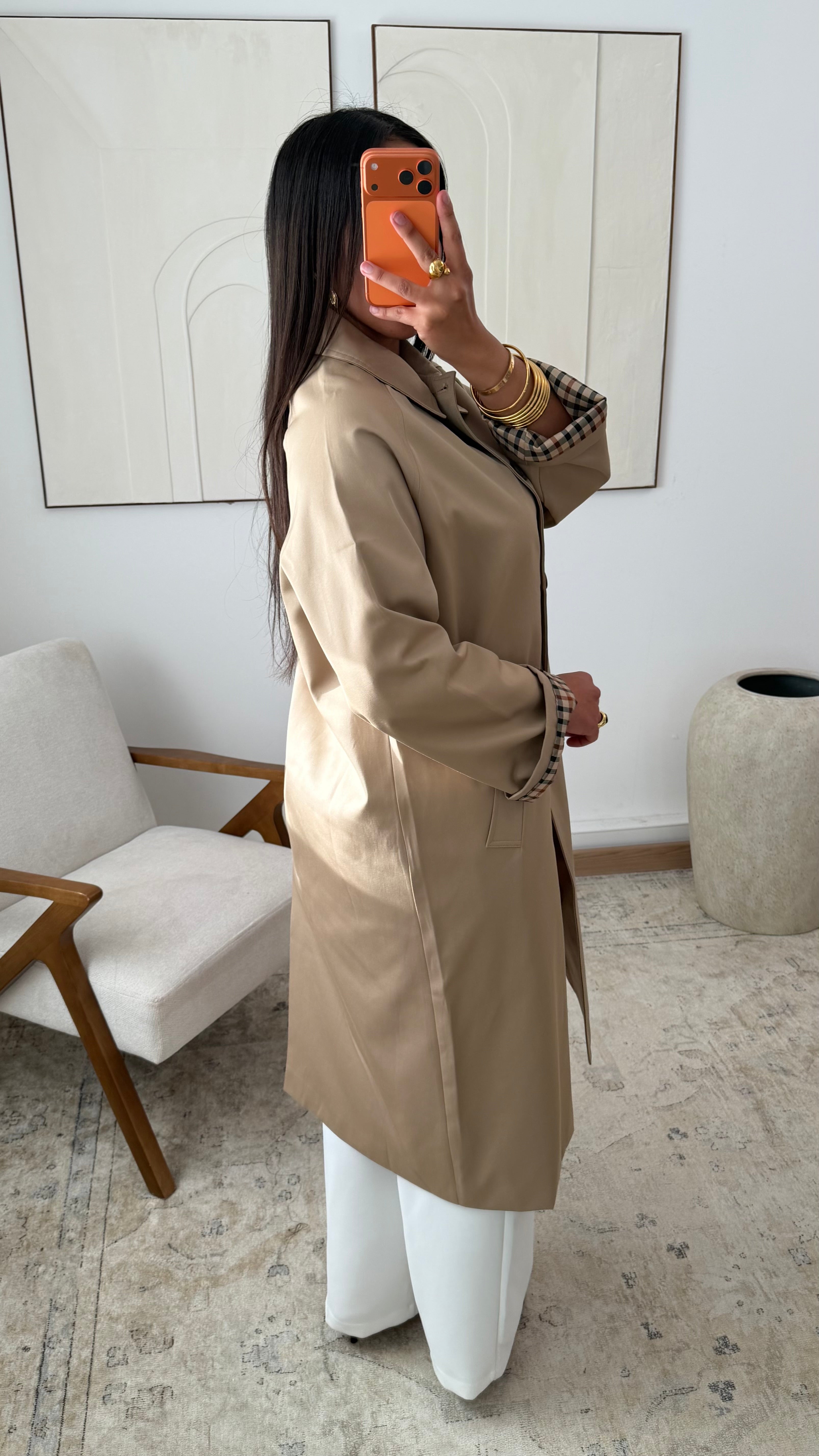 Trenchcoat mit Ärmeldetails