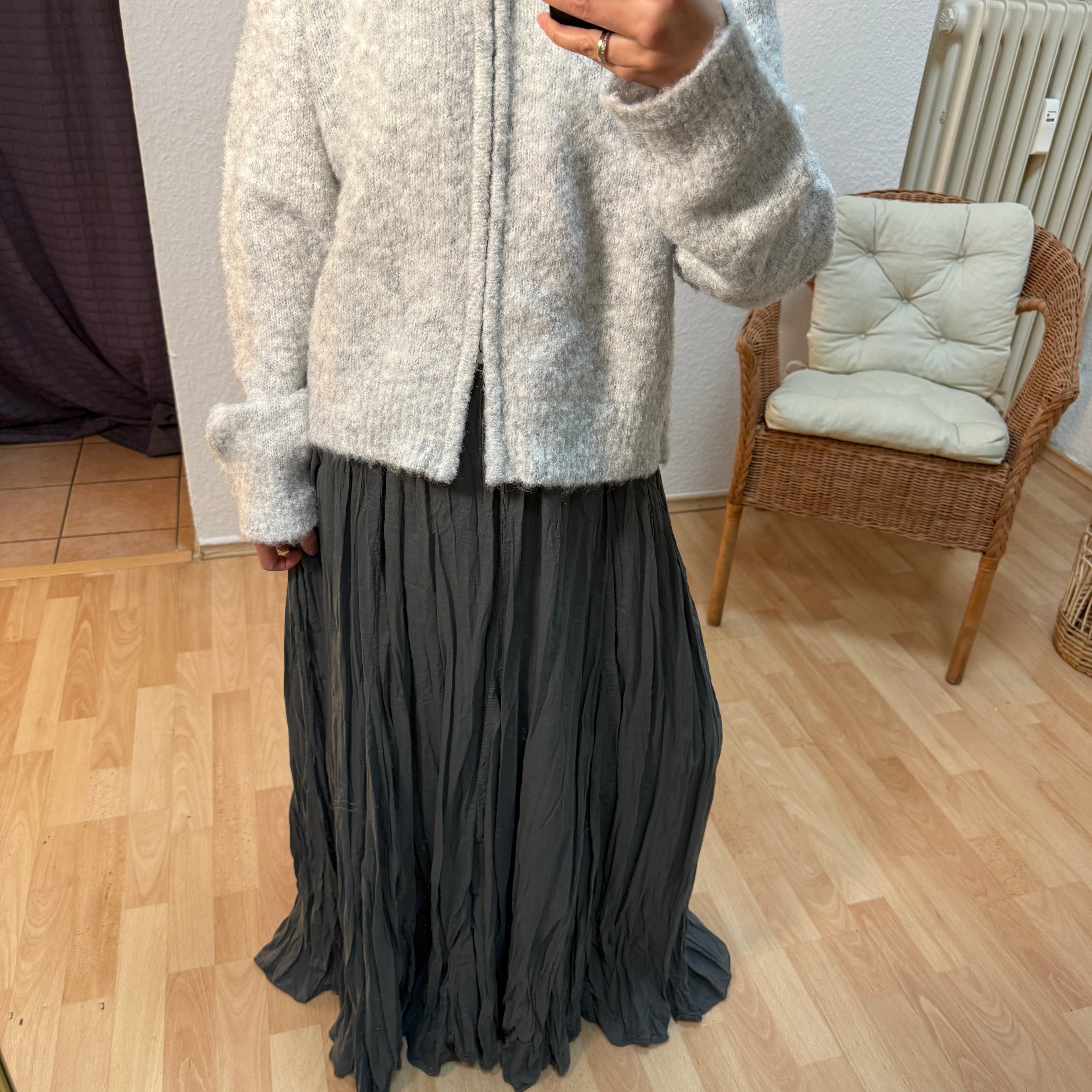 Crinkle Maxi Skirt
