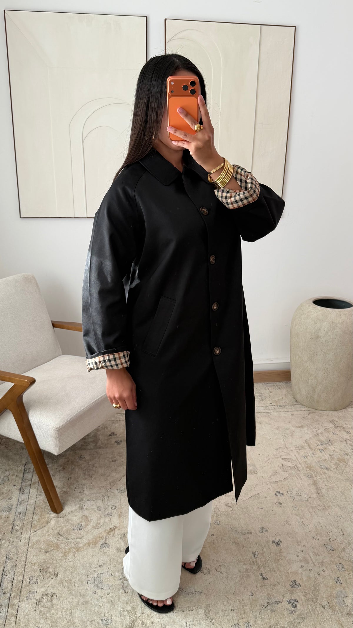 Trenchcoat mit Ärmeldetails