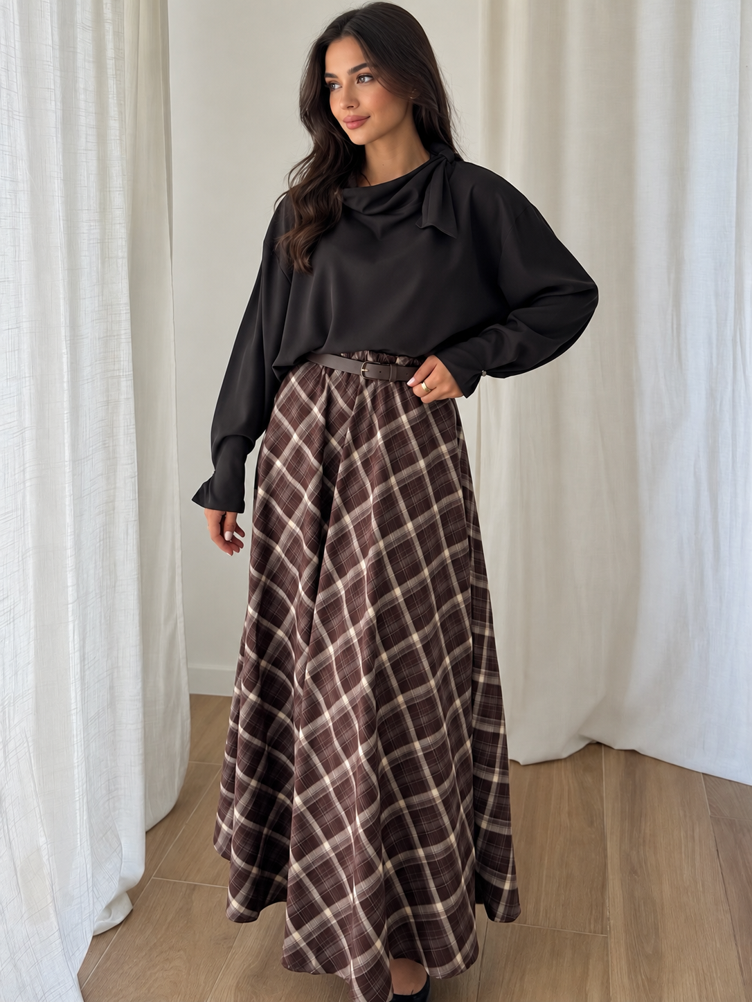 Maxi Rock Karo Muster