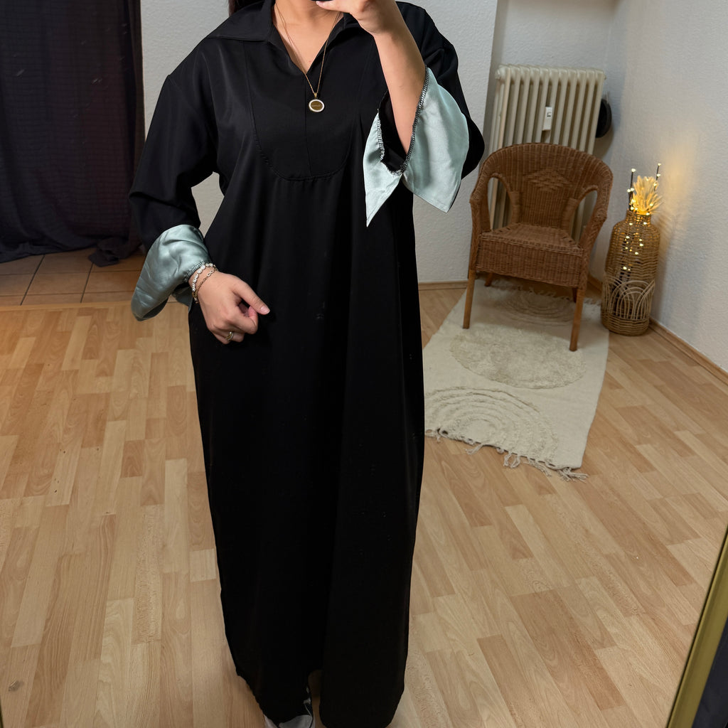 Abaya mit Kragen