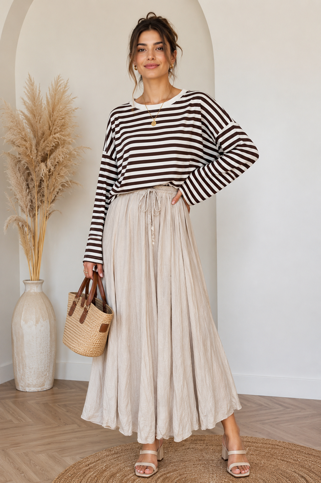 Basic Shirt mit Kragendetail