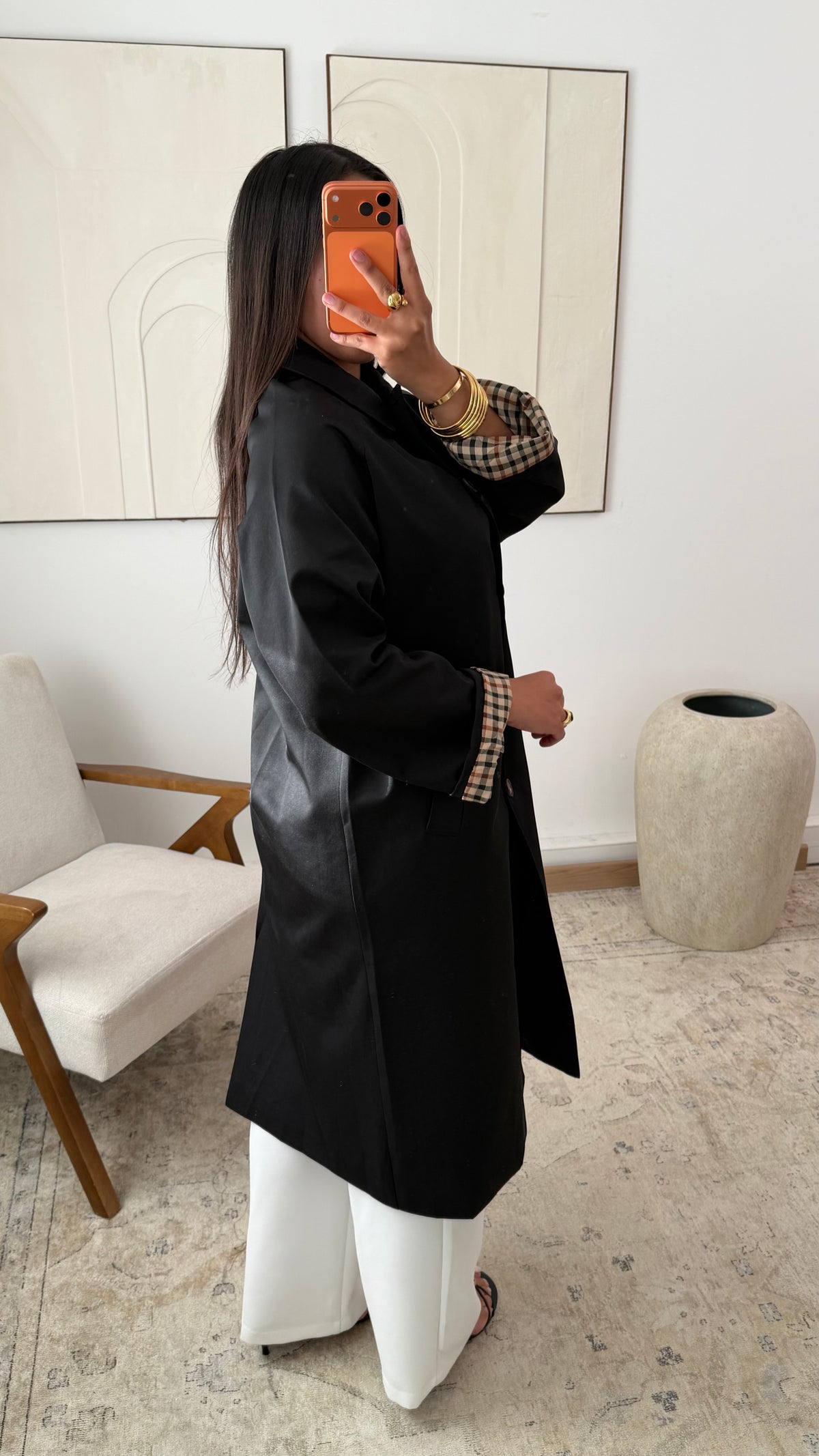 Trenchcoat mit Ärmeldetails