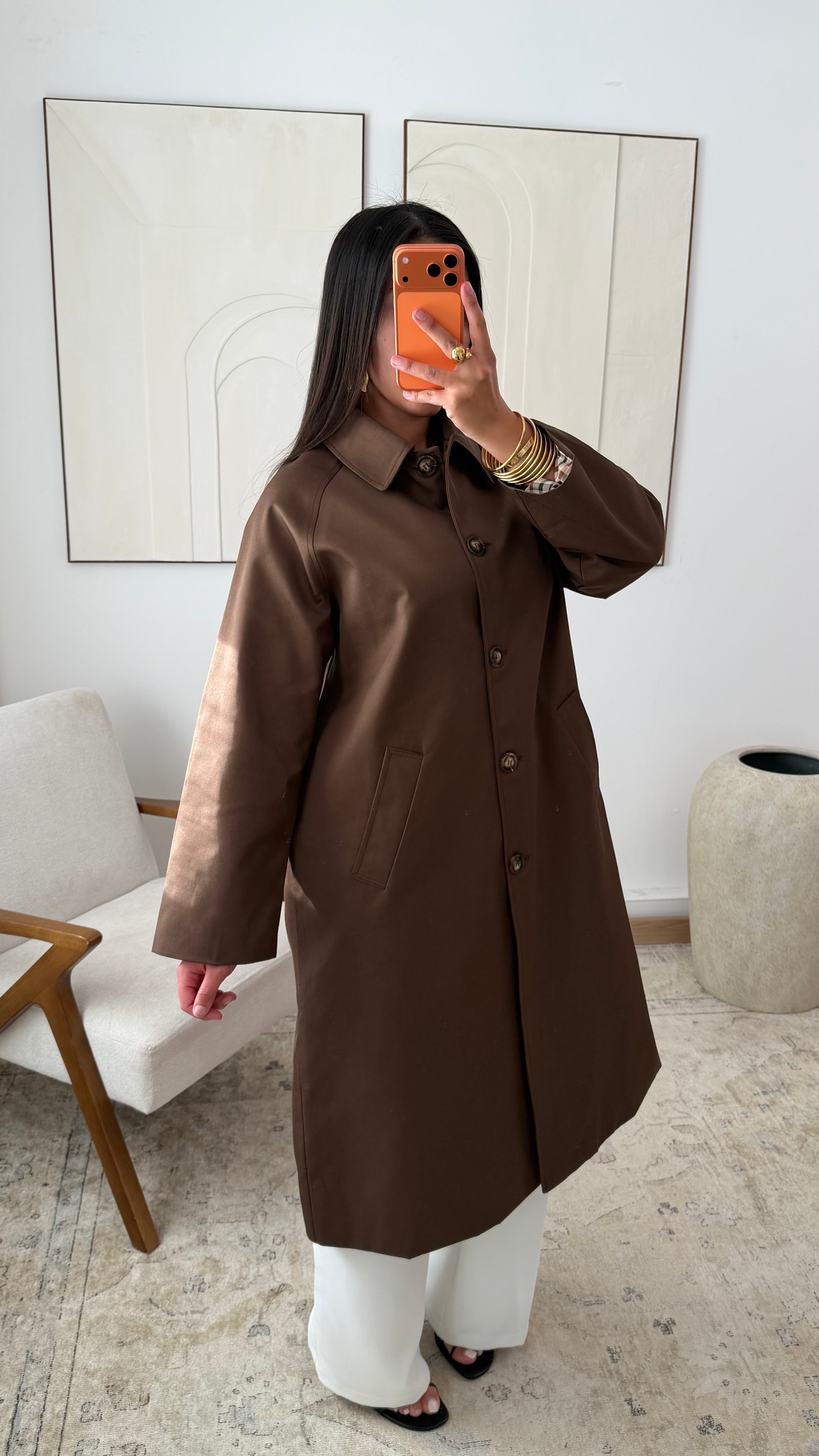 Trenchcoat mit Ärmeldetails