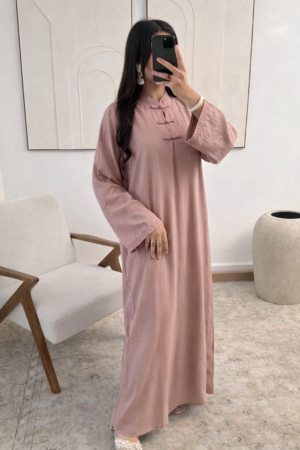 Embroidered Flow Dress