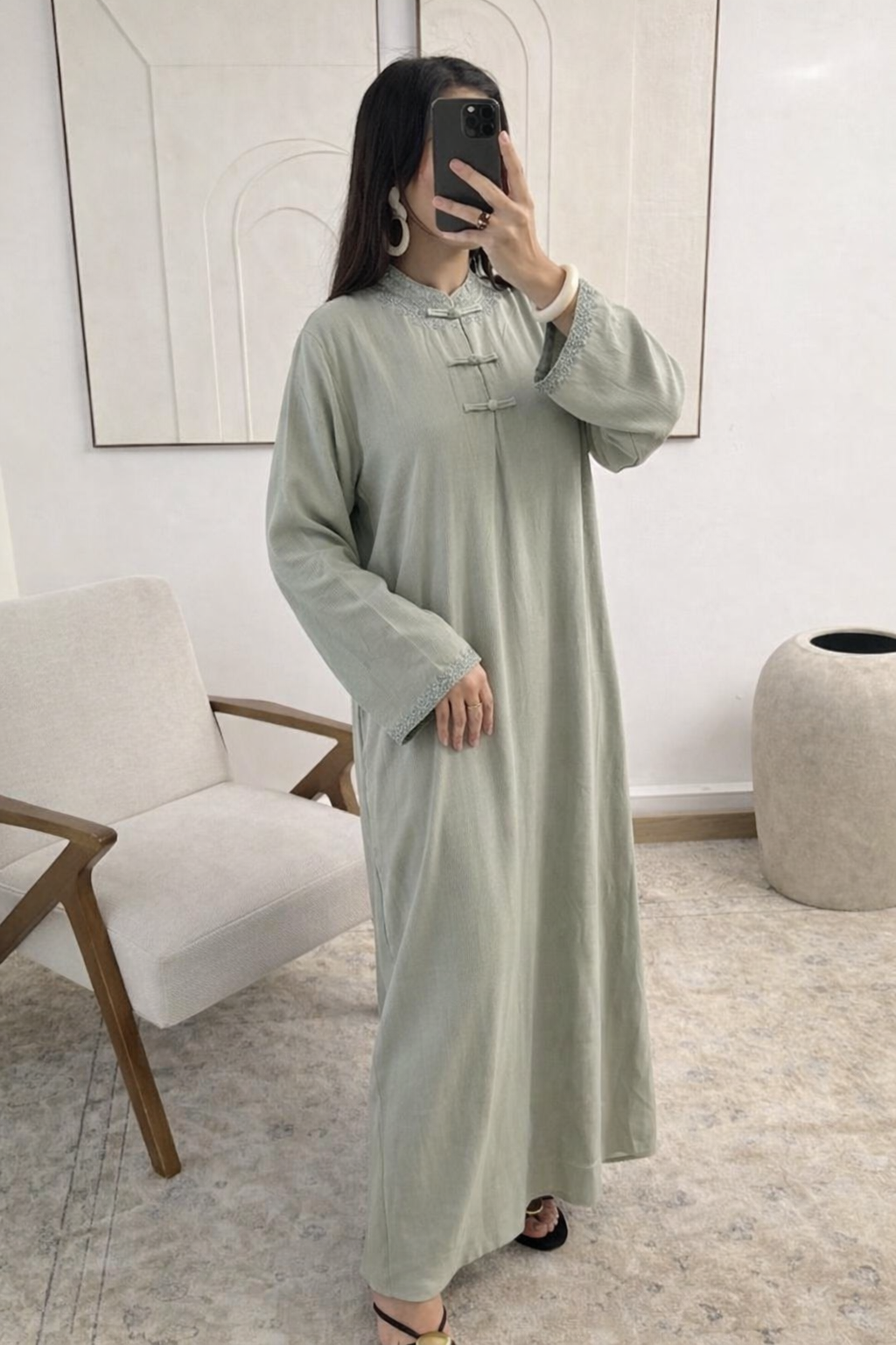Embroidered Flow Dress