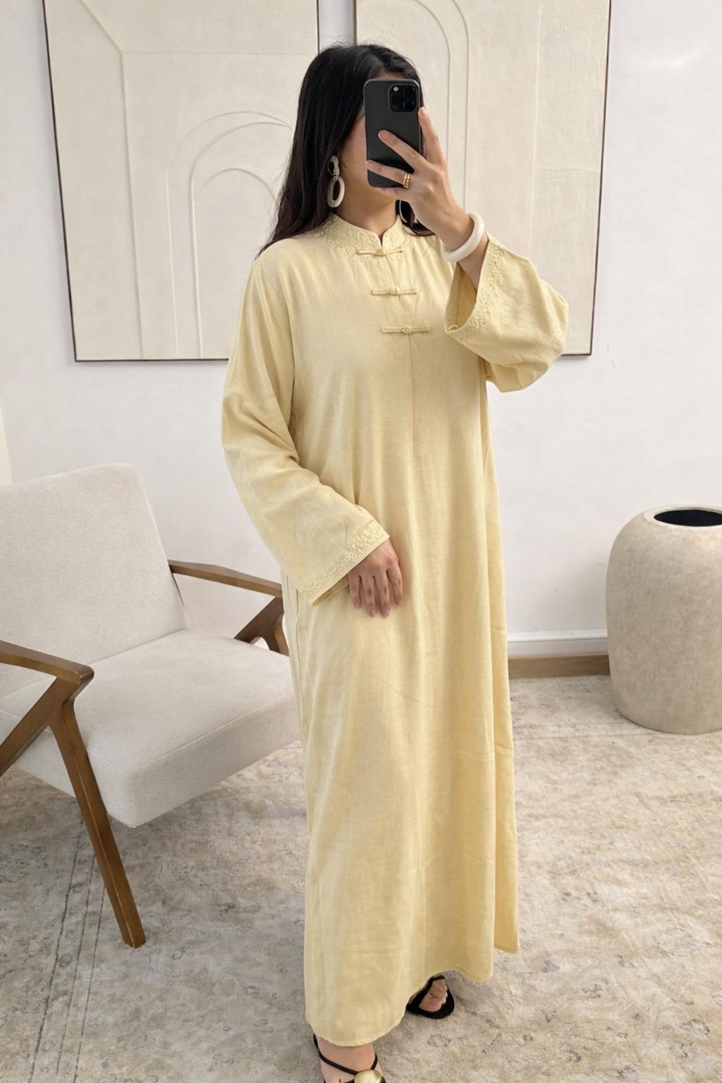 Embroidered Flow Dress
