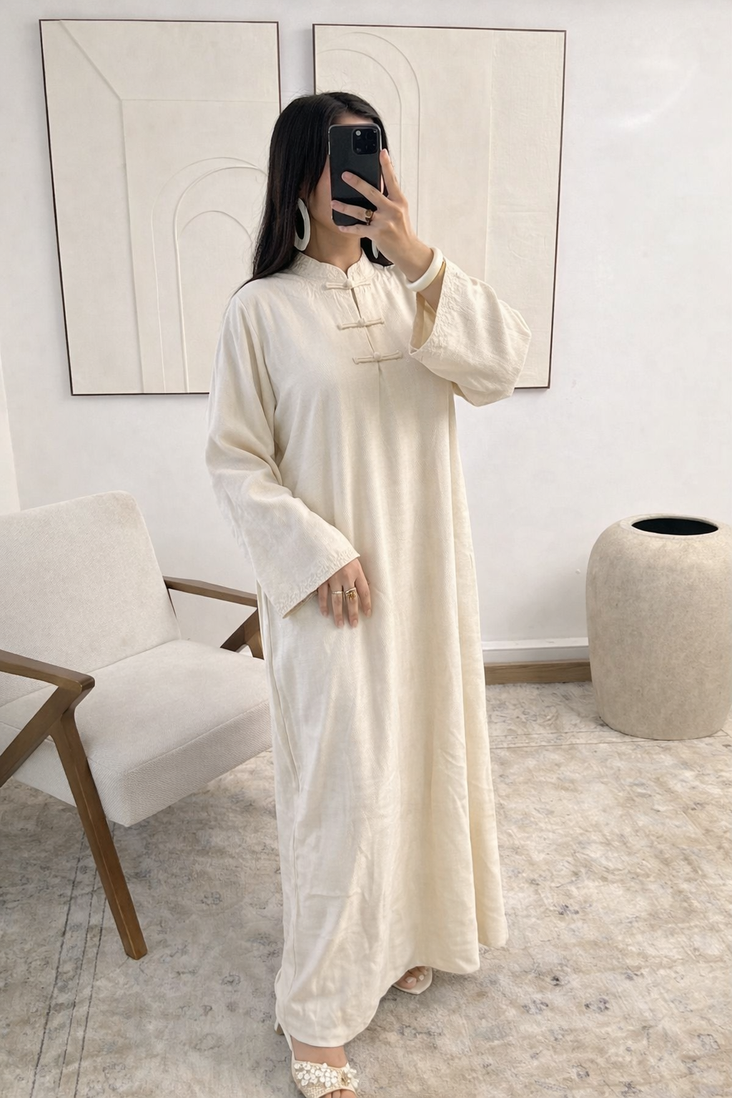 Embroidered Flow Dress