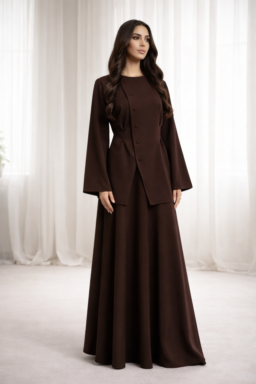 Rock Set mit Knopfdetails