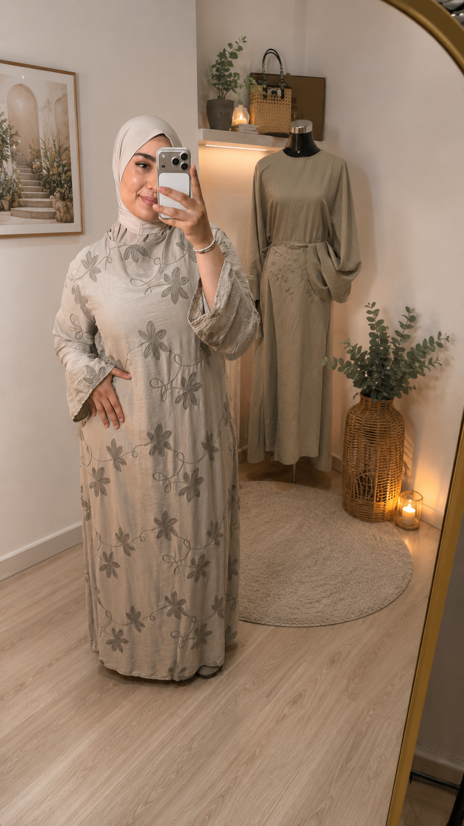Kleid mit floralen Muster