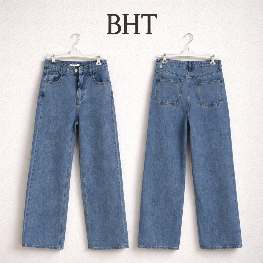 Wide Leg Denim Jeans